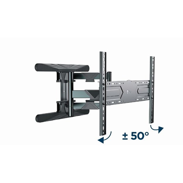 Gembird WM-80ST-01 Full-motion TV wall mount, 40&rdquo;-80&rdquo; (50 kg)