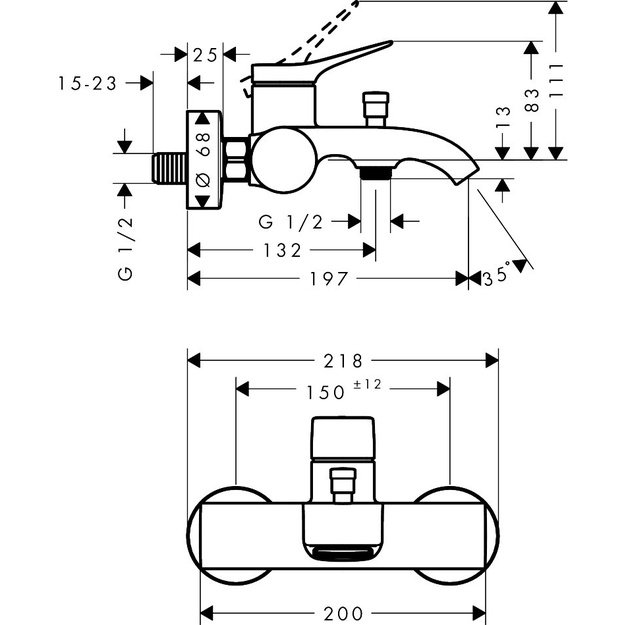 Vonios mai&scaron;ytuvas Hansgrohe  Vivenis 75423000