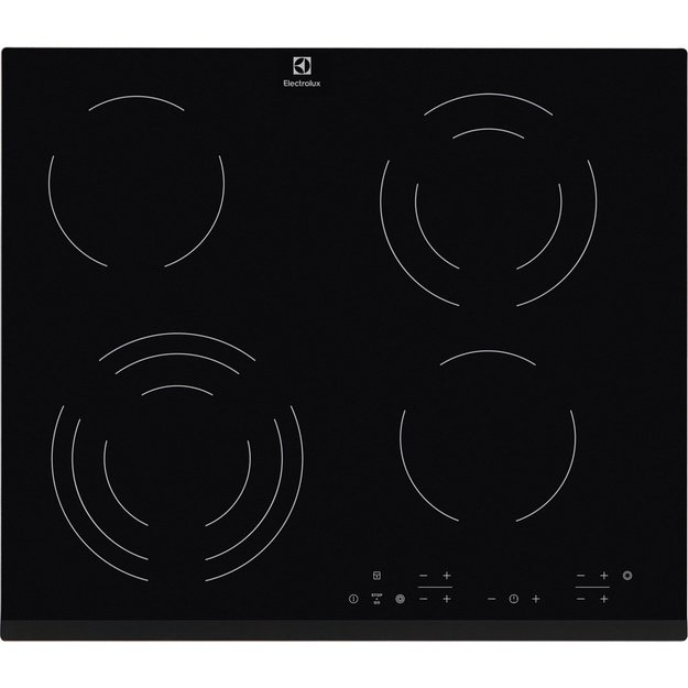 Ceramic cooktop, Electric cooktop Electrolux  EHF 6343FOK (4 fields, Black)