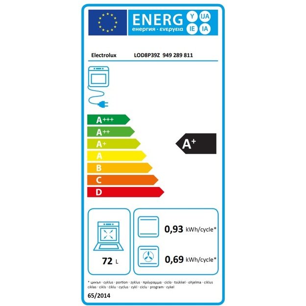 ELECTROLUX LOD8P39Z