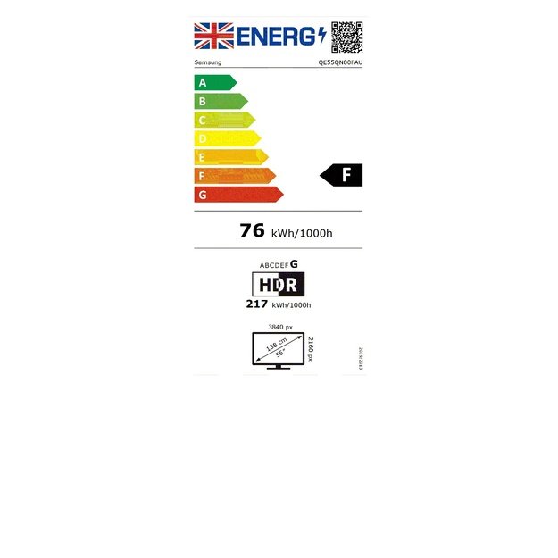 Samsung QE55QN80FAU 139.7 cm (55 ) 4K Ultra HD Smart TV Wi-Fi Silver