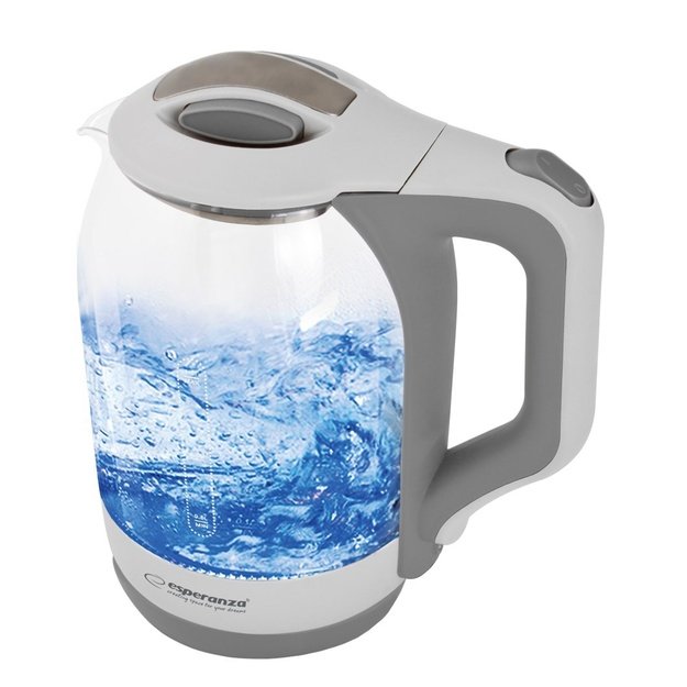 Kettle electric Esperanza YUKON EKK025W (1500W 1.7l, white color)