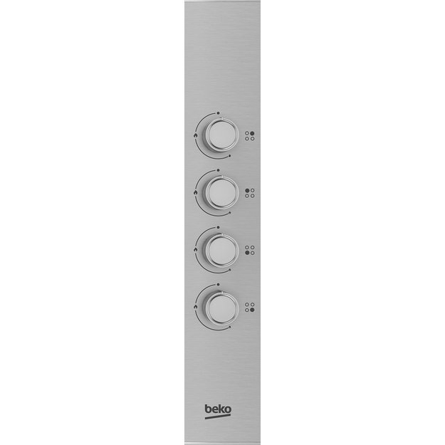 Beko HIBG64120SX 60cm Gas Hob with Side Knob Controls