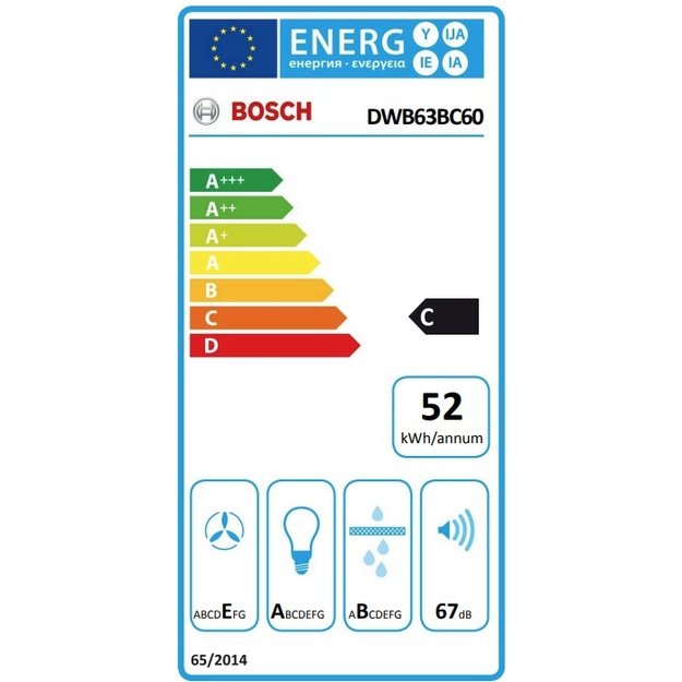 Gartraukis Bosch Serija 2, DWB63BC60, 60 cm