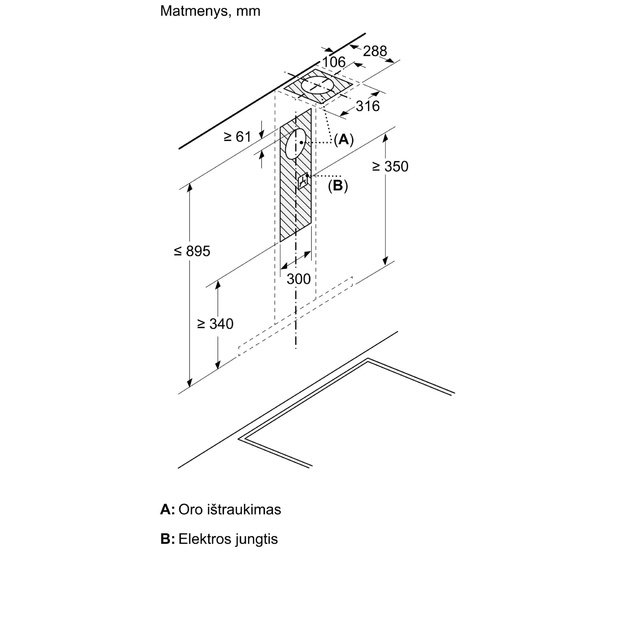 Gartraukis Bosch Serija 2, DWB63BC60, 60 cm