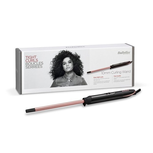 BaByliss C449E hair styling tool Curling wand Warm Black, Copper 2.5 m