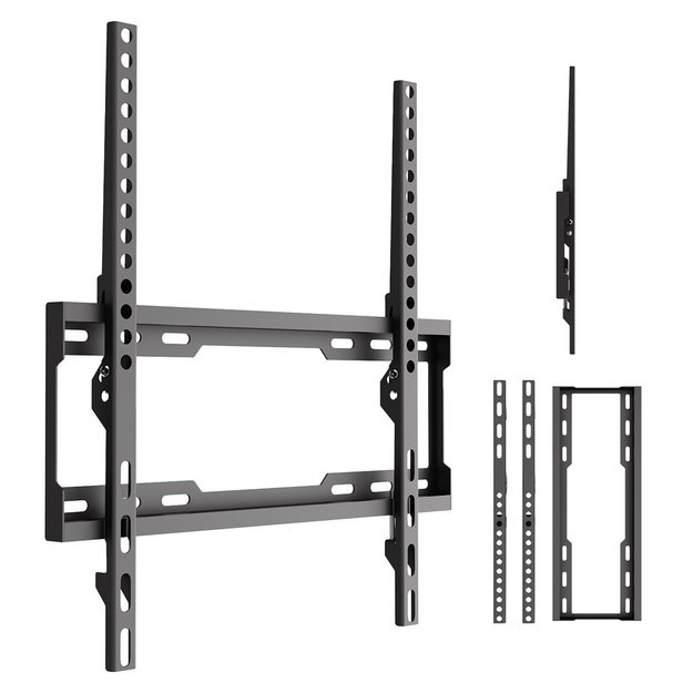Maclean TV Mount / Bracket, max VESA 400x400, 32-75 , up to 45 kg, black, tilt adjustment 0&deg;&ndash;8&deg;, MC-187