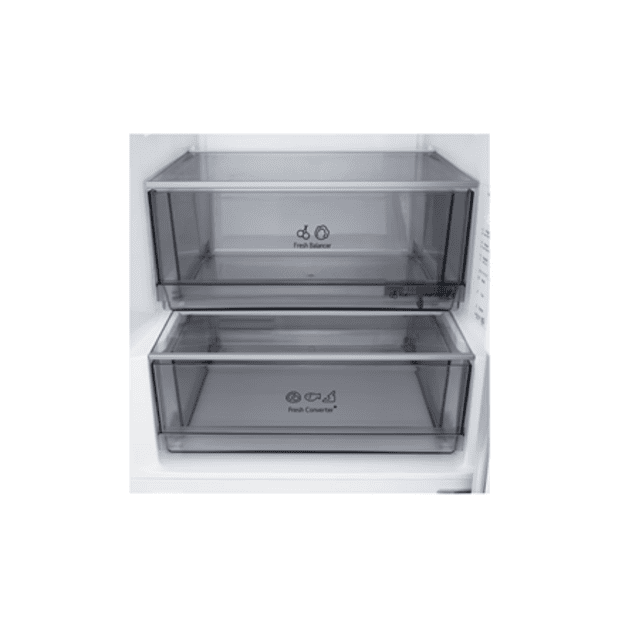 LG Refrigerator | GBBS322CSW | Energy efficiency class C | Free standing | Combi | Height 203 cm | Fridge net capacity 262 L | F