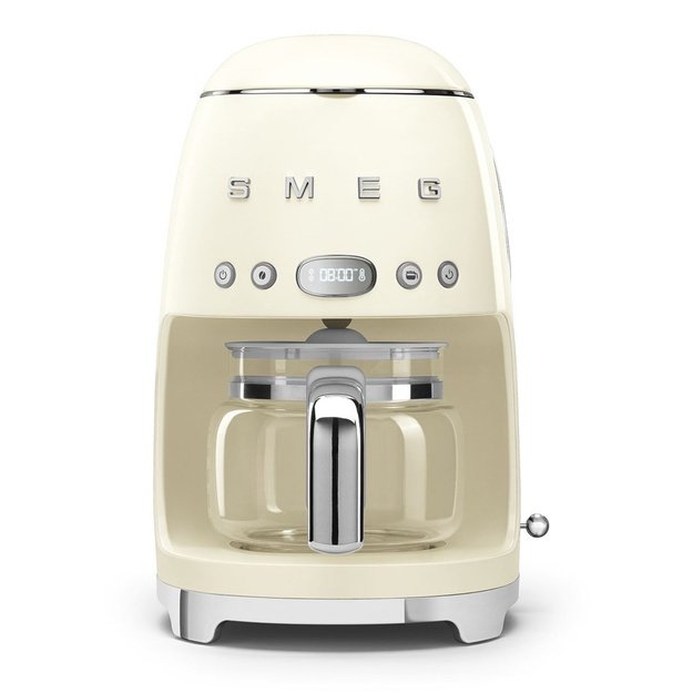 Smeg 50 s Style Drip Filter Coffee Machine DCF02CREU Cream