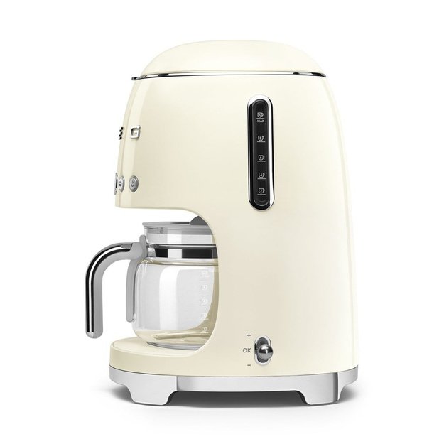 Smeg 50 s Style Drip Filter Coffee Machine DCF02CREU Cream