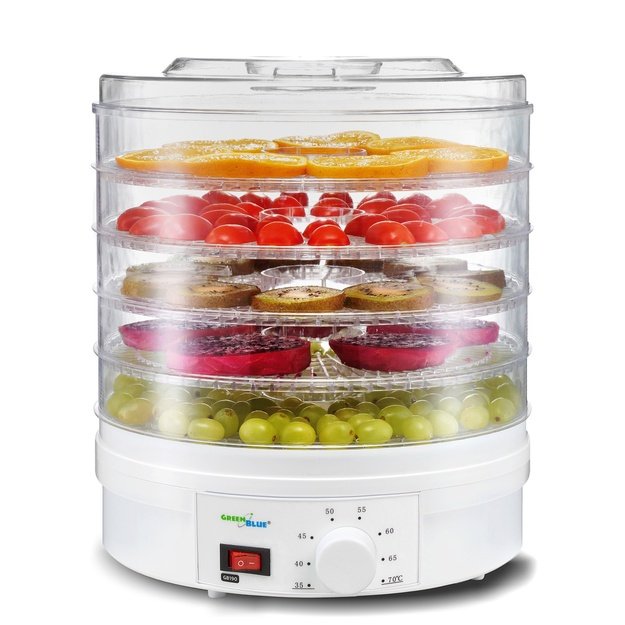 Dryer for mushrooms, vegetables and fruits GreenBlue GB190 (250W, white color)