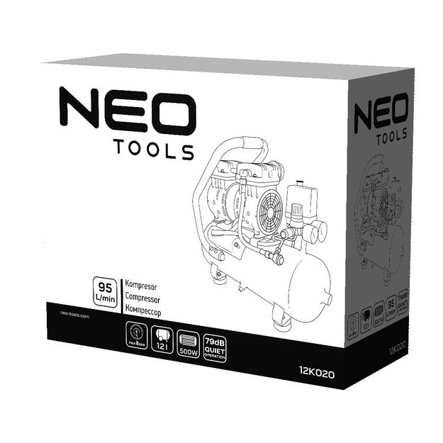 Oil-free compressor 12l