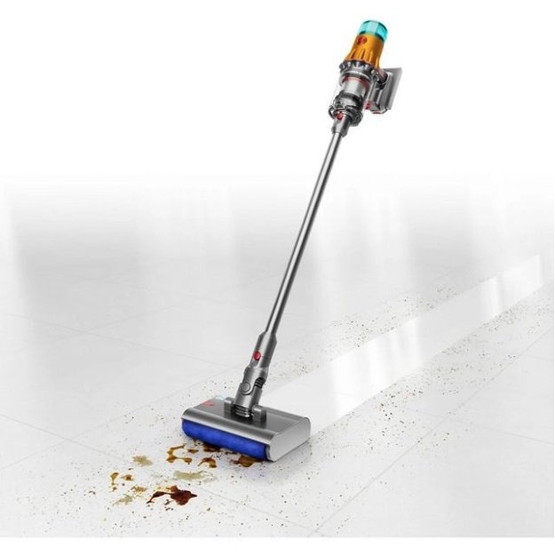 Dyson V12 Submarine 3-in-1 stick vacuum Battery Dry&wet HEPA Bagless 0.35 L Nickel, Yellow
