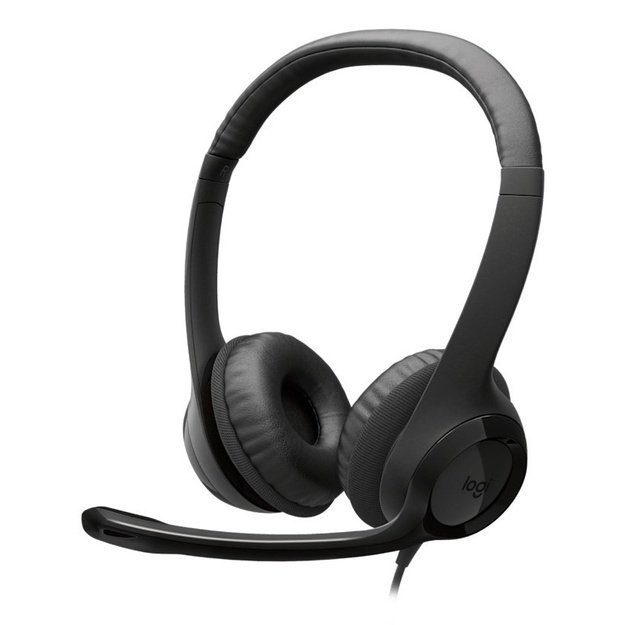 Logitech H390 USB Headset Wired Head-band Calls/Music USB Type-C Black