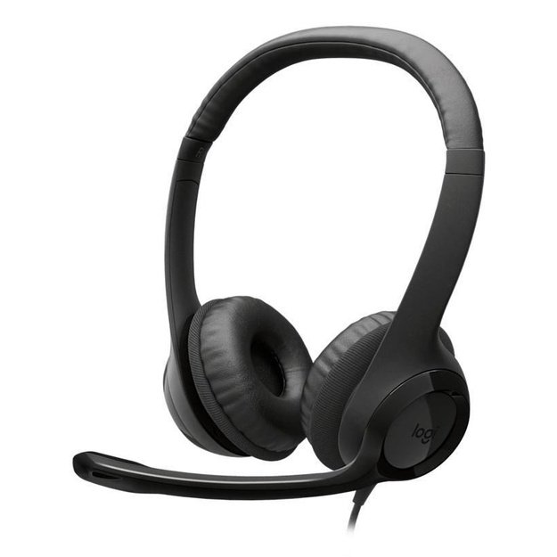 Logitech H390 USB Headset Wired Head-band Calls/Music USB Type-C Black
