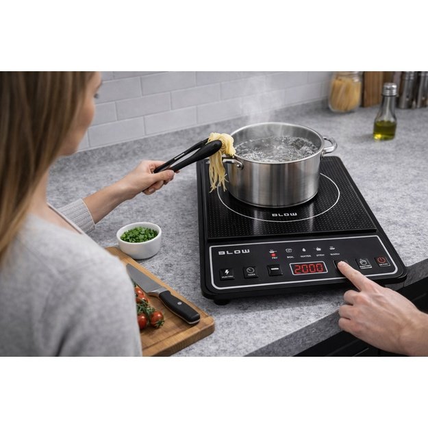 Induction cooker, single-burner, adjustable hob, 2000W, BLOW