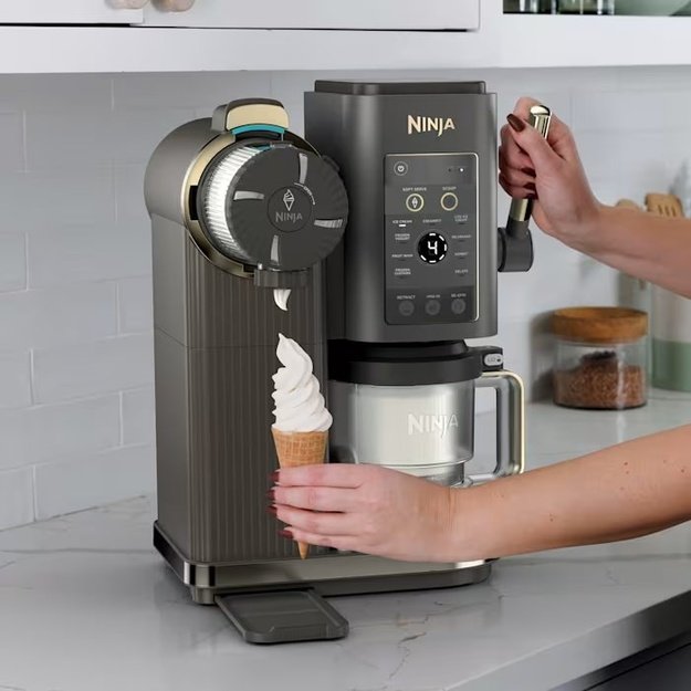 Ninja CREAMi Soft serve ice cream maker 0.47 L 800 W Grey, Silver