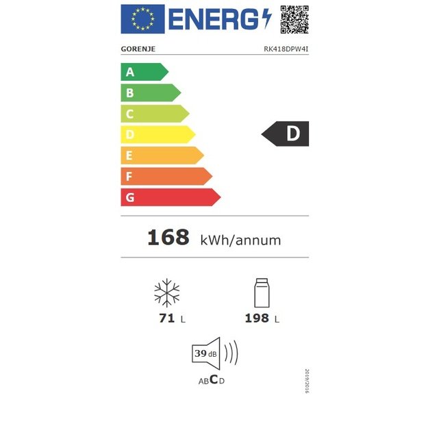 &Scaron;aldytuvas Gorenje RK418DPW4I