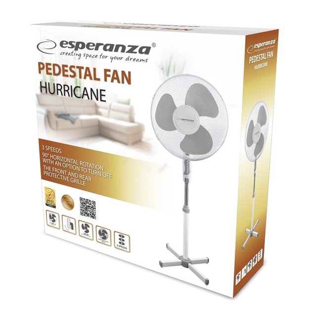 Fan standing Esperanza HURRICANE EHF001WE (white color)