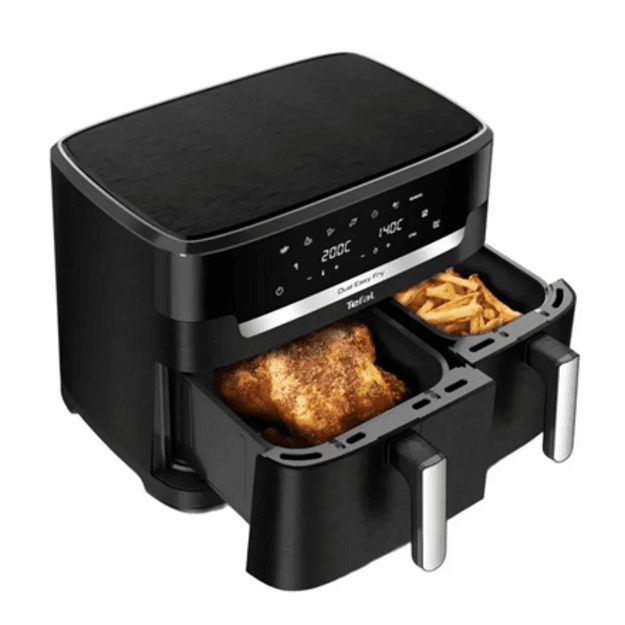 TEFAL | Air Fryer | EY942HE0 Easy Fry Dual XXL | Power 2700 W | Capacity 11 L | Dark Grey