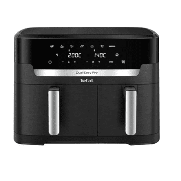 TEFAL | Air Fryer | EY942HE0 Easy Fry Dual XXL | Power 2700 W | Capacity 11 L | Dark Grey