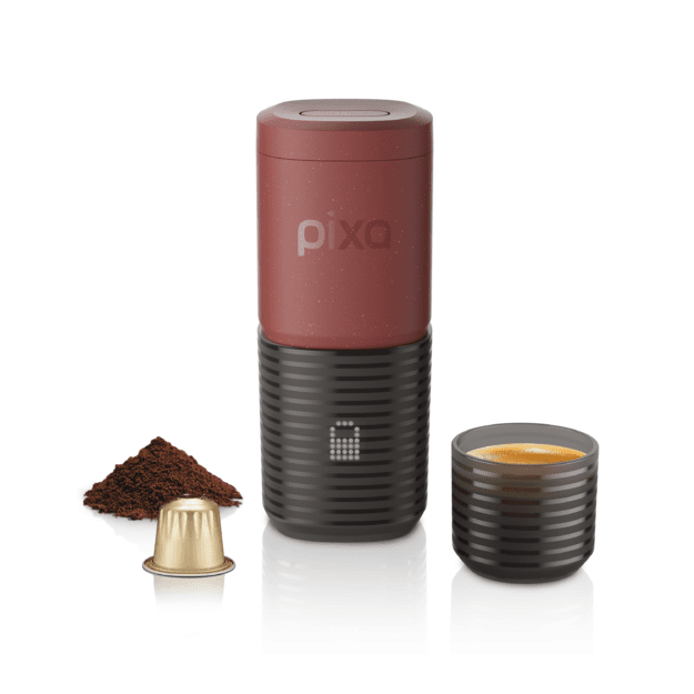WACACO PIXAPRESSO TUSCAN RED ne&scaron;iojamas kavos aparatas, toskanos raudona