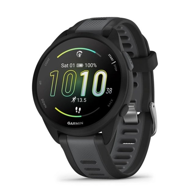 Garmin Forerunner 165 3.05 cm (1.2 ) AMOLED 43 mm Digital 390 x 390 pixels Touchscreen Black GPS (satellite)