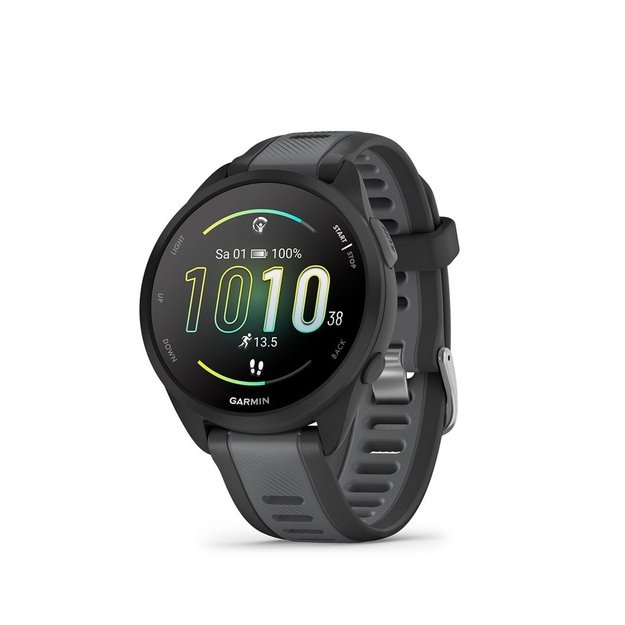 Garmin Forerunner 165 3.05 cm (1.2 ) AMOLED 43 mm Digital 390 x 390 pixels Touchscreen Black GPS (satellite)