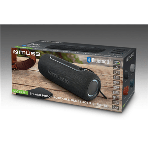 Muse | M-780 BT | Speaker Splash Proof | Waterproof | Bluetooth | Wireless connection | Portable | Black