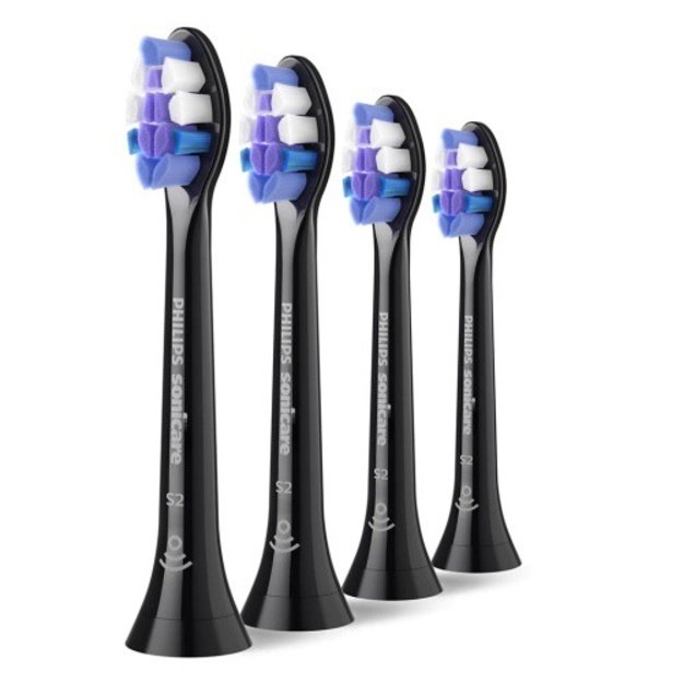 Philips Sonicare S2 Sensitive HX6054/88 Sonic Dantų &scaron;epetėlio galvutės, Juoda