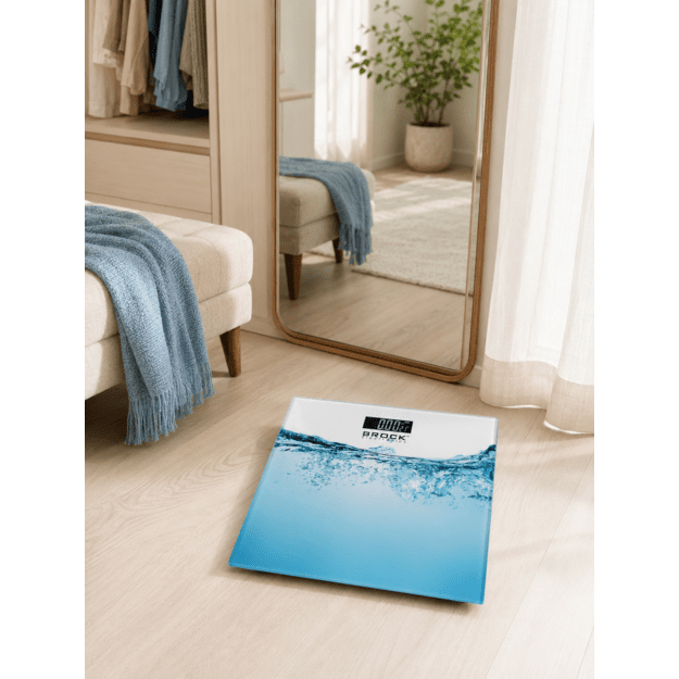 Brock BS 005 Bathroom Scale, 2xAAA Battery (included)