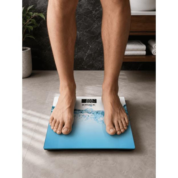 Brock BS 005 Bathroom Scale, 2xAAA Battery (included)