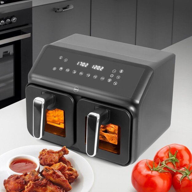 Double fat-free fryer, 2200 W, capacity 8 l, LED display 6