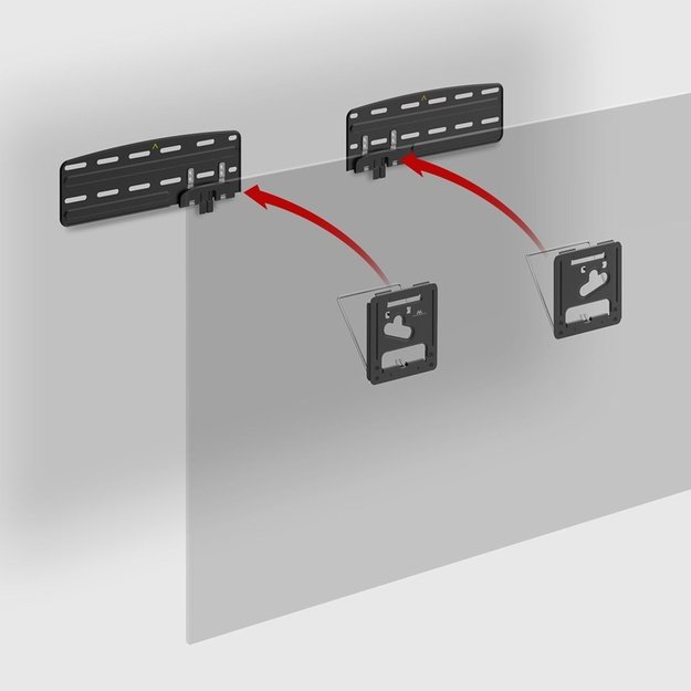 Maclean TV bracket, compatible with Samsung QLED TVs, 43 -85 , max. 60kg, MC-806 N