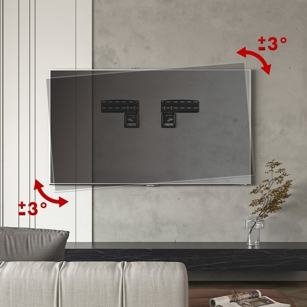 Maclean TV bracket, compatible with Samsung QLED TVs, 43 -85 , max. 60kg, MC-806 N