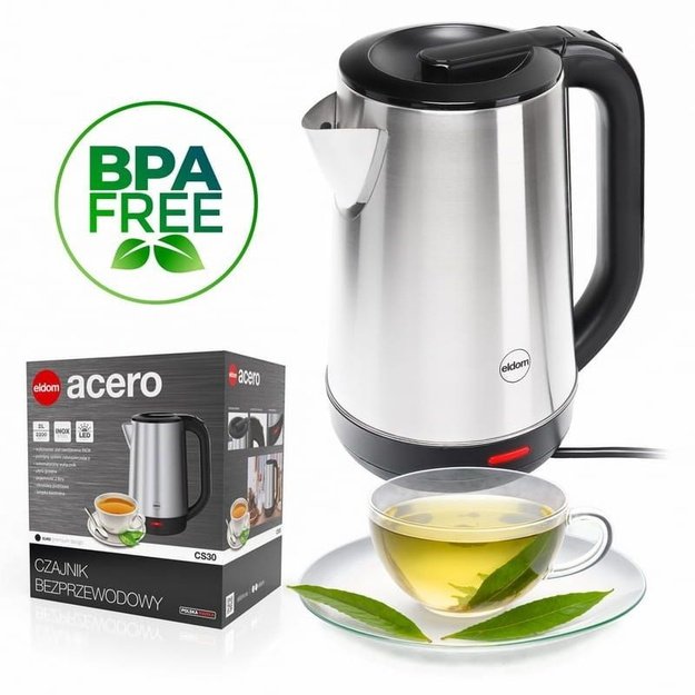 ELDOM CS30 ACERO CORDLESS KETTLE 2.0 L 2000 W Silver