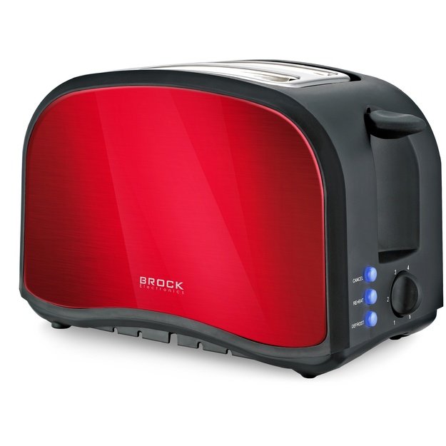 Brock BT 1002 RD Toaster 800W, Red
