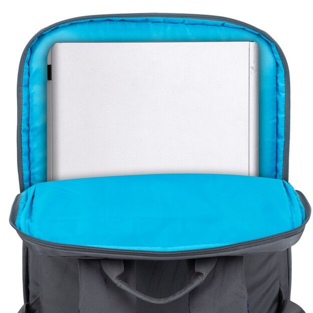RIVACASE 7569 Laptop Backpack 17.3  Alpendorf ECO, grey, waterproof material, eco rPet, pockets for smartphone, documents, 30