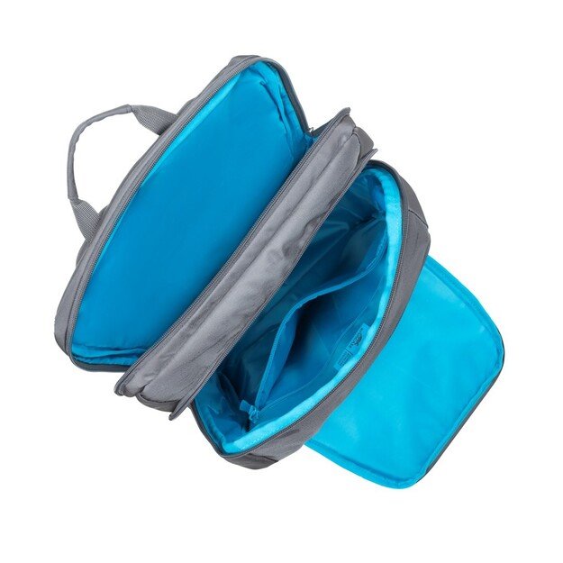 RIVACASE 7569 Laptop Backpack 17.3  Alpendorf ECO, grey, waterproof material, eco rPet, pockets for smartphone, documents, 13