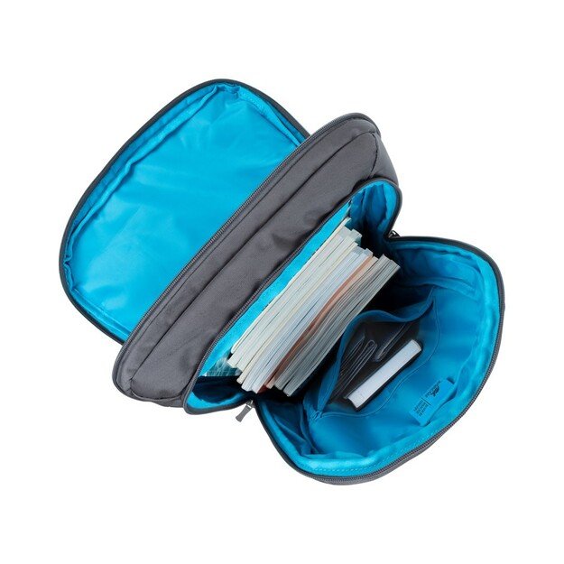 RIVACASE 7569 Laptop Backpack 17.3  Alpendorf ECO, grey, waterproof material, eco rPet, pockets for smartphone, documents, 28