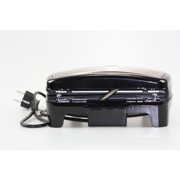 Brock SSM 2004 SS 3 in 1 Sandwich/Waffle Maker And Nutlet Makerl 750W, Black/Steel