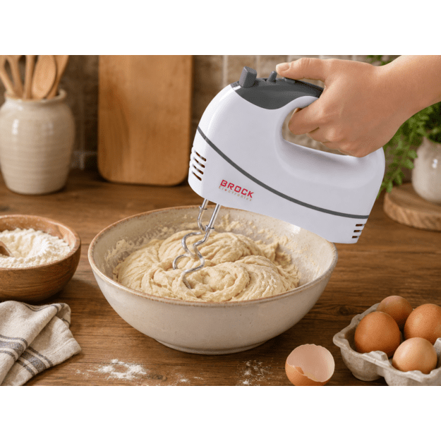 Brock HM 4002 WH Hand Mixer 300W, White