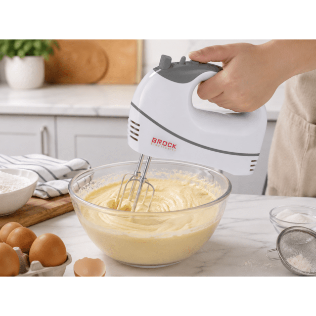 Brock HM 4002 WH Hand Mixer 300W, White