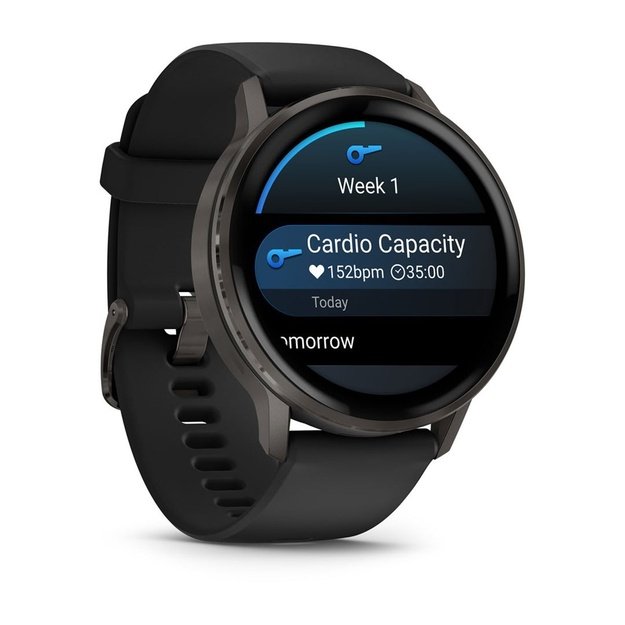 Garmin Venu 4 3.56 cm (1.4 ) AMOLED 45 mm Digital 454 x 454 pixels Touchscreen Black Wi-Fi GPS (satellite)
