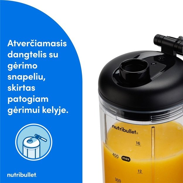 Ne&scaron;iojamas trintuvas Nutribullet Flex&trade; NBP013GM, Gunmetal spalva