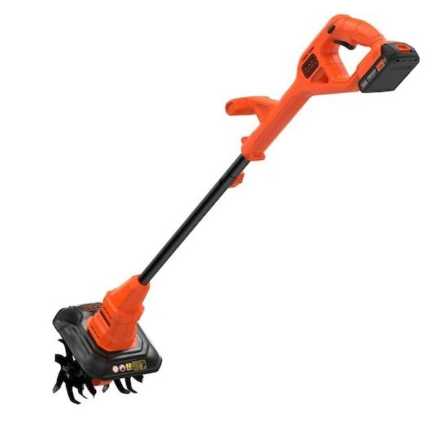 BLACK & DECKER BETL1820L-QW Tiller, Loaded, 18 V, 2 Ah