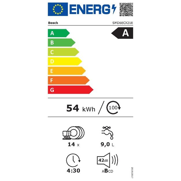 Bosch Serie 6 SMD6ECX21E dishwasher Fully built-in 14 place settings