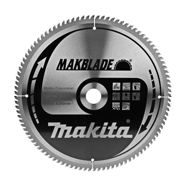 Medžio pjovimo diskas MAKITA 305x30x2,3mm 100T 5&deg;