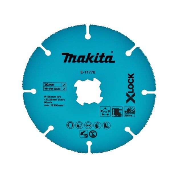 Diskas su kietmetaliu MAKITA 125x22,23x2,0mm