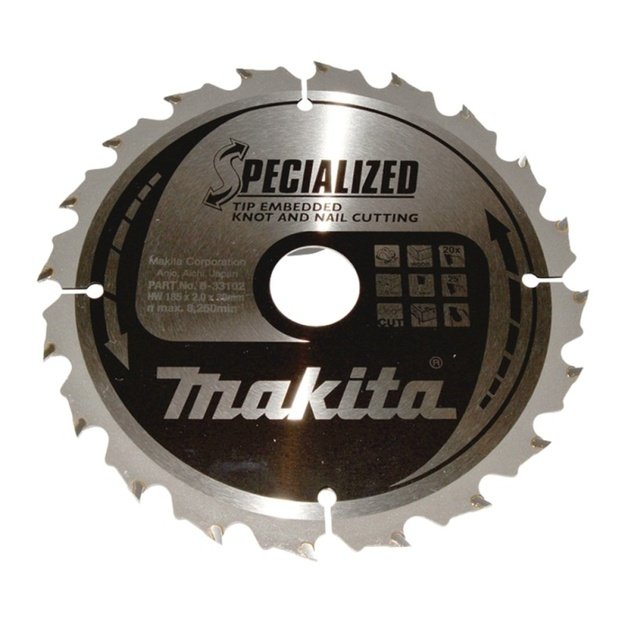 Pjovimo diskas MAKITA HM 185x30x2.0mm, Z-20